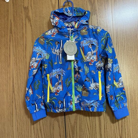 NWT Stella McCartney Kid’s 8 Years Flamingo Zip Up Jacket - Picture 1 of 9